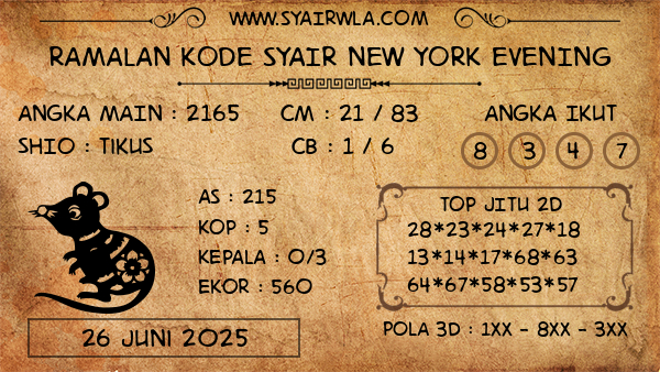Prediksi New York Evening
