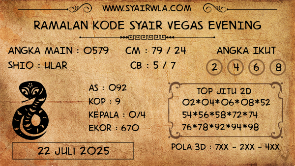 Prediksi Vegas Evening