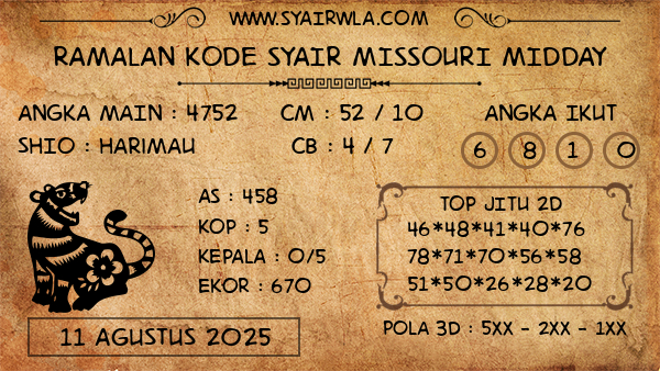 Prediksi Missouri Midday