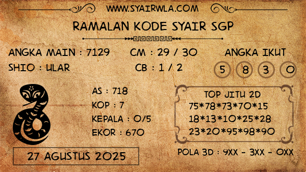 Prediksi SGP