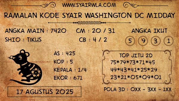 Prediksi Washington Dc Midday