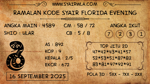 Prediksi Florida Evening